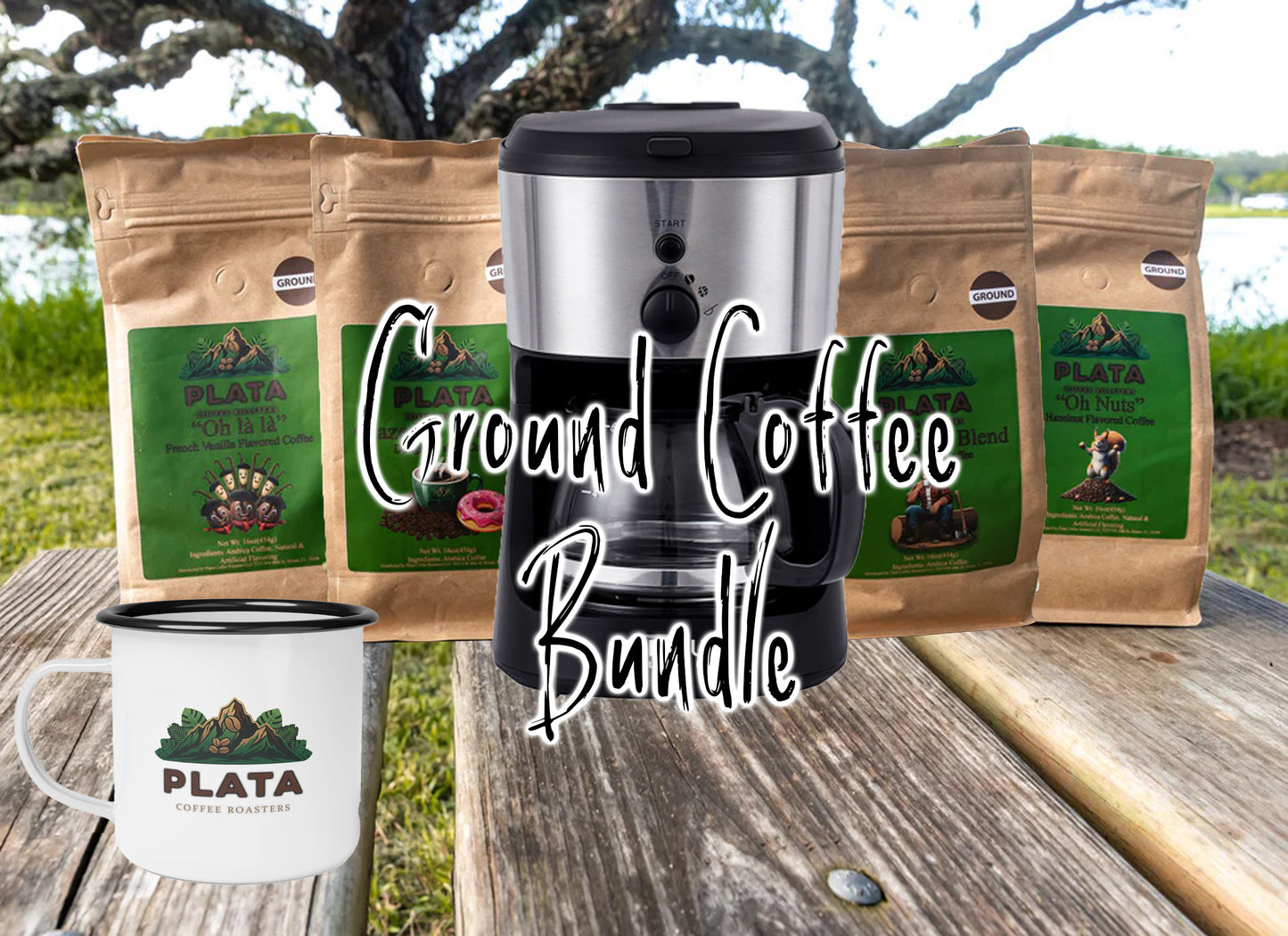 The Daily Grind Deluxe by Plata Coffee Roasters (Ground Coffee Bundle)